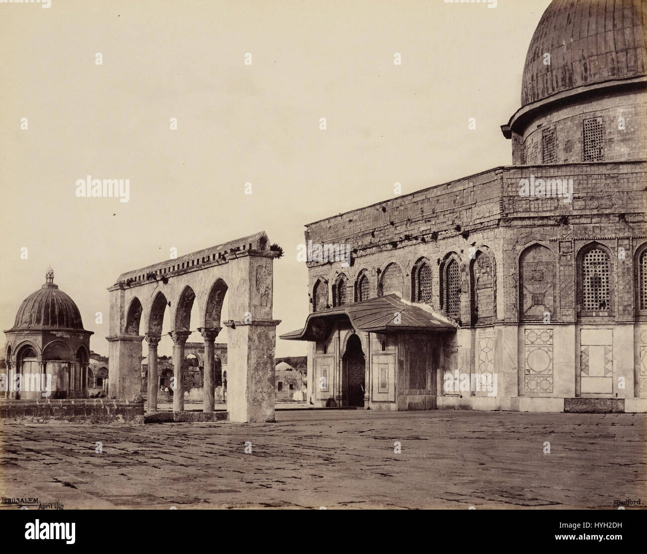 Kuppel des Rock, Westfassade, Francis Bedford 1862 Stockfoto