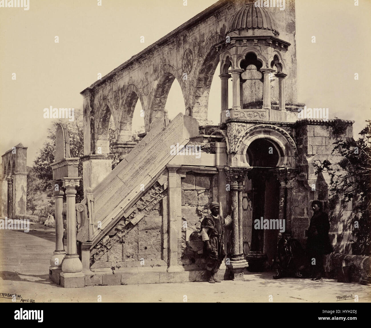 Kuppel des Rock, Kanzel und Arcade, Francis Bedford 1862 Stockfoto