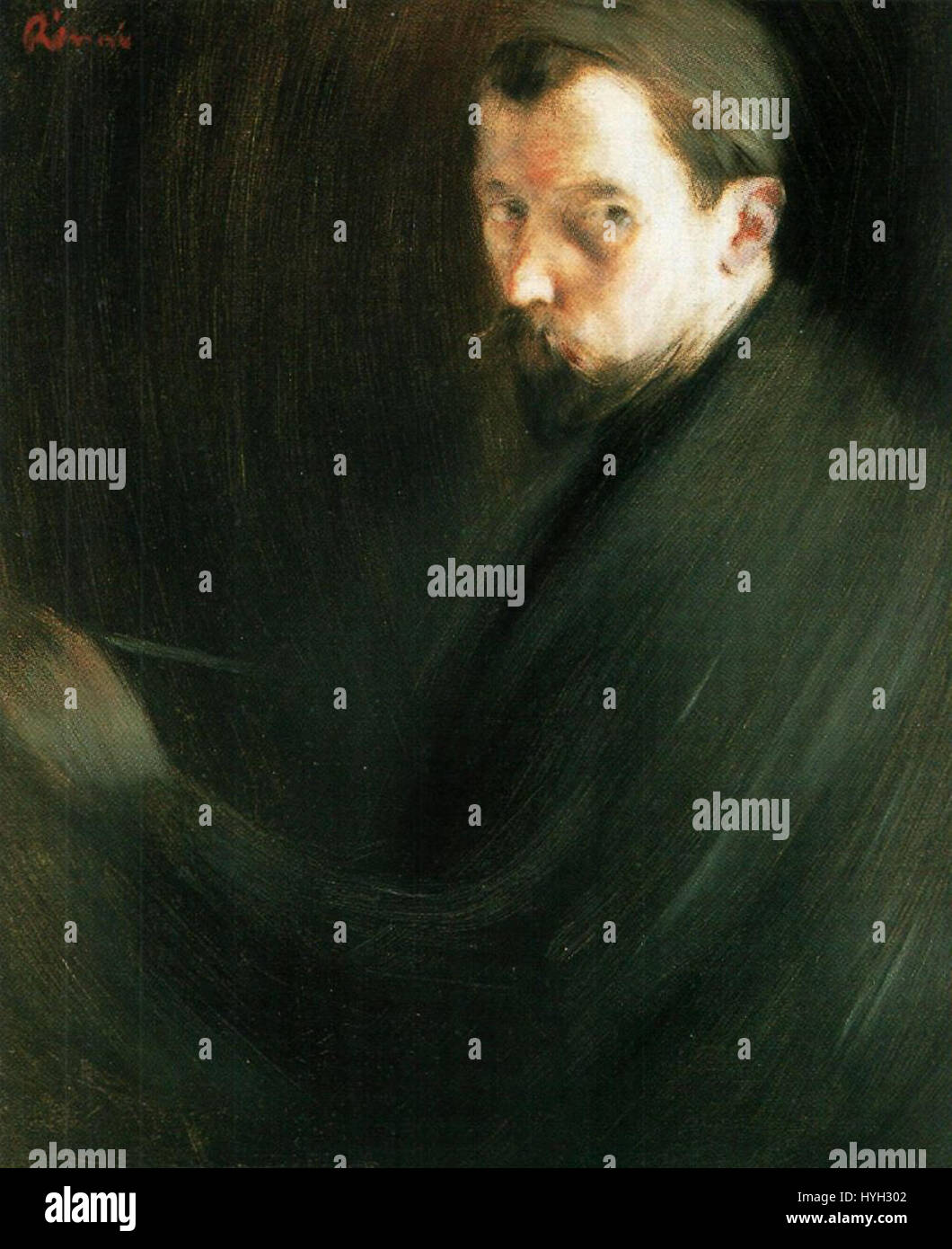 Theodor Botkin, ein einflussreicher Künstler des späten 19. Jahrhunderts, malte 1892 Rippl. Das Werk ist eine Untersuchung von Licht und Schatten, die charakteristisch für die sich entwickelnden künstlerischen Techniken dieser Zeit sind. Stockfoto