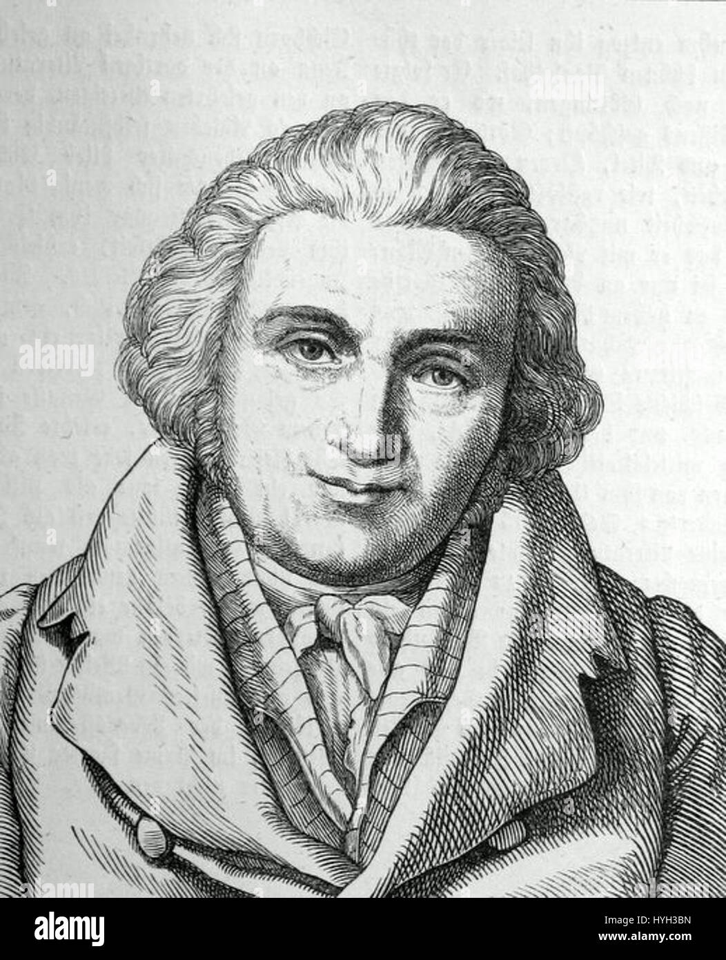 Johann Gottfried Eichhorn war ein deutscher Theologe und Gelehrter, der für seine Beiträge zur Bibelkritik und Früherdostforschung bekannt war. Seine Arbeit auf diesen Gebieten legte den Grundstein für die moderne biblische Interpretation und beeinflusste die Religionswissenschaft im 18. Und 19. Jahrhundert. Eichhorns Vermächtnis in akademischen Kreisen wird bis heute anerkannt. Stockfoto