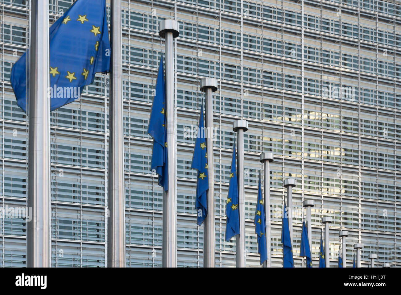 Die Europäische Kommission in Brüssel Stockfoto