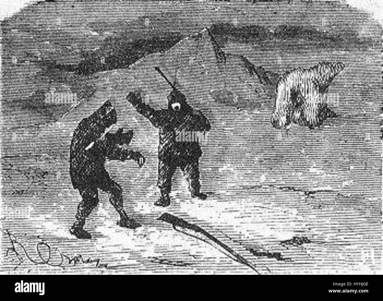 "Das Feld des Eises" von Riou und Montaut 012 Stockfoto