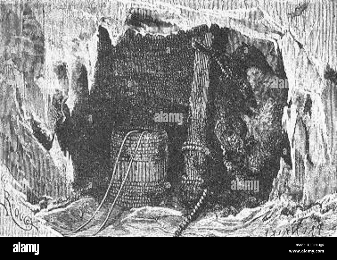 "Das Feld des Eises" von Riou und Montaut 056 Stockfoto