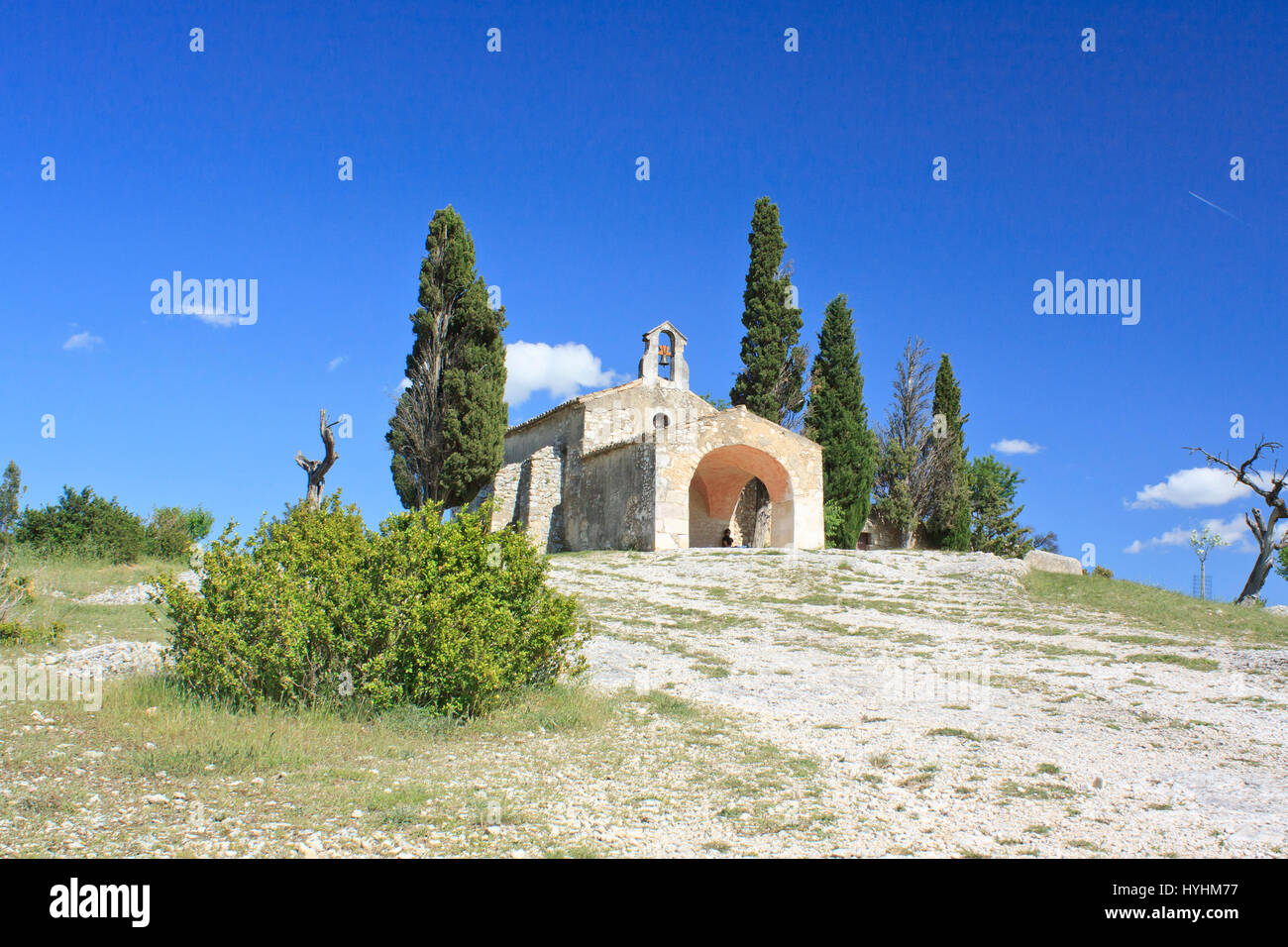 Eygalieres, Kapelle St. Sixte, Alpilles, Bouches-du-Rhône, Frankreich Stockfoto