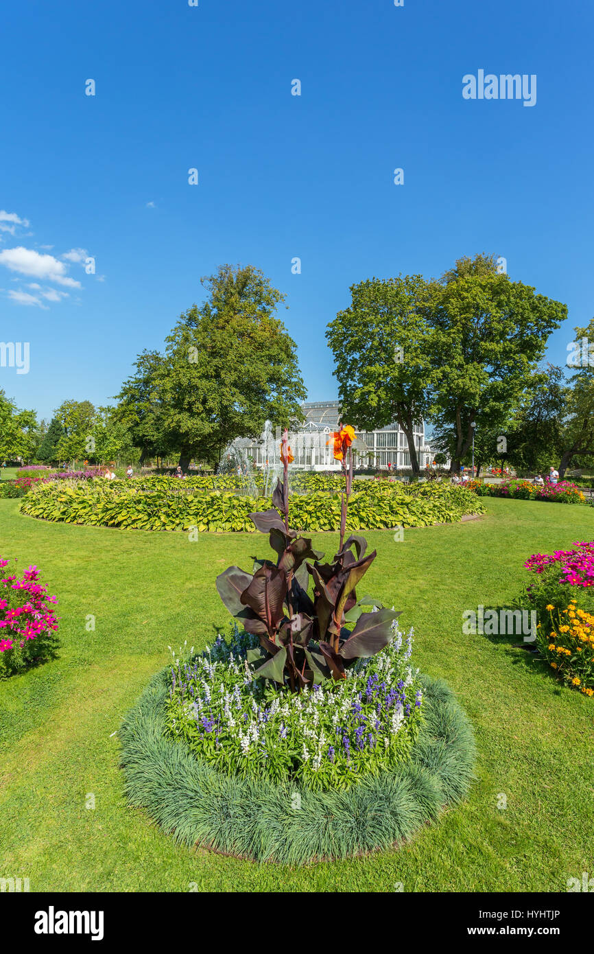 Beete im Garten Gesellschaft von Göteborg Stockfoto