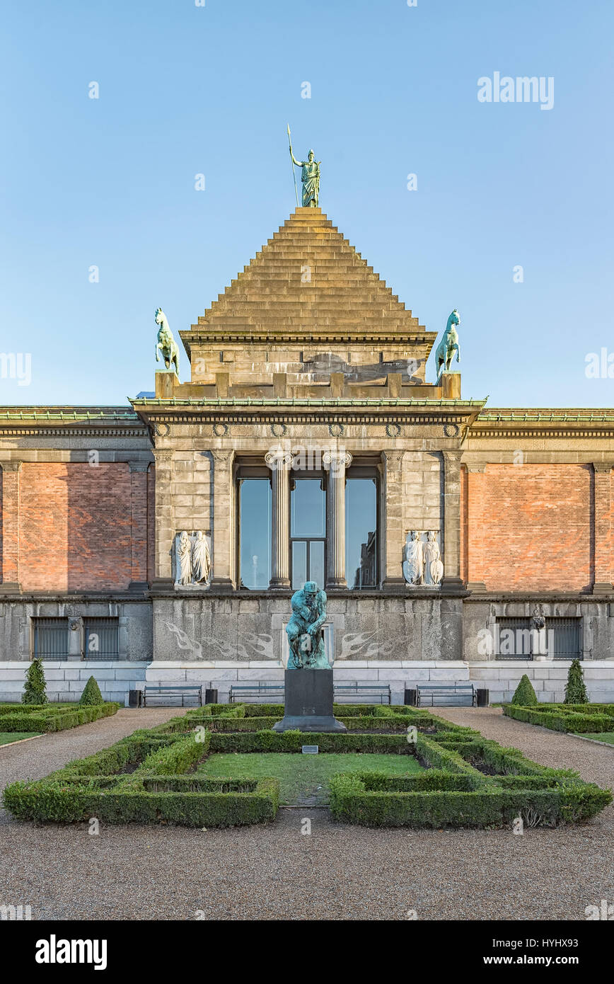 Die Ny Carlsberg Glyptotek ist ein Kunstmuseum in Kopenhagen, Dänemark. Stockfoto