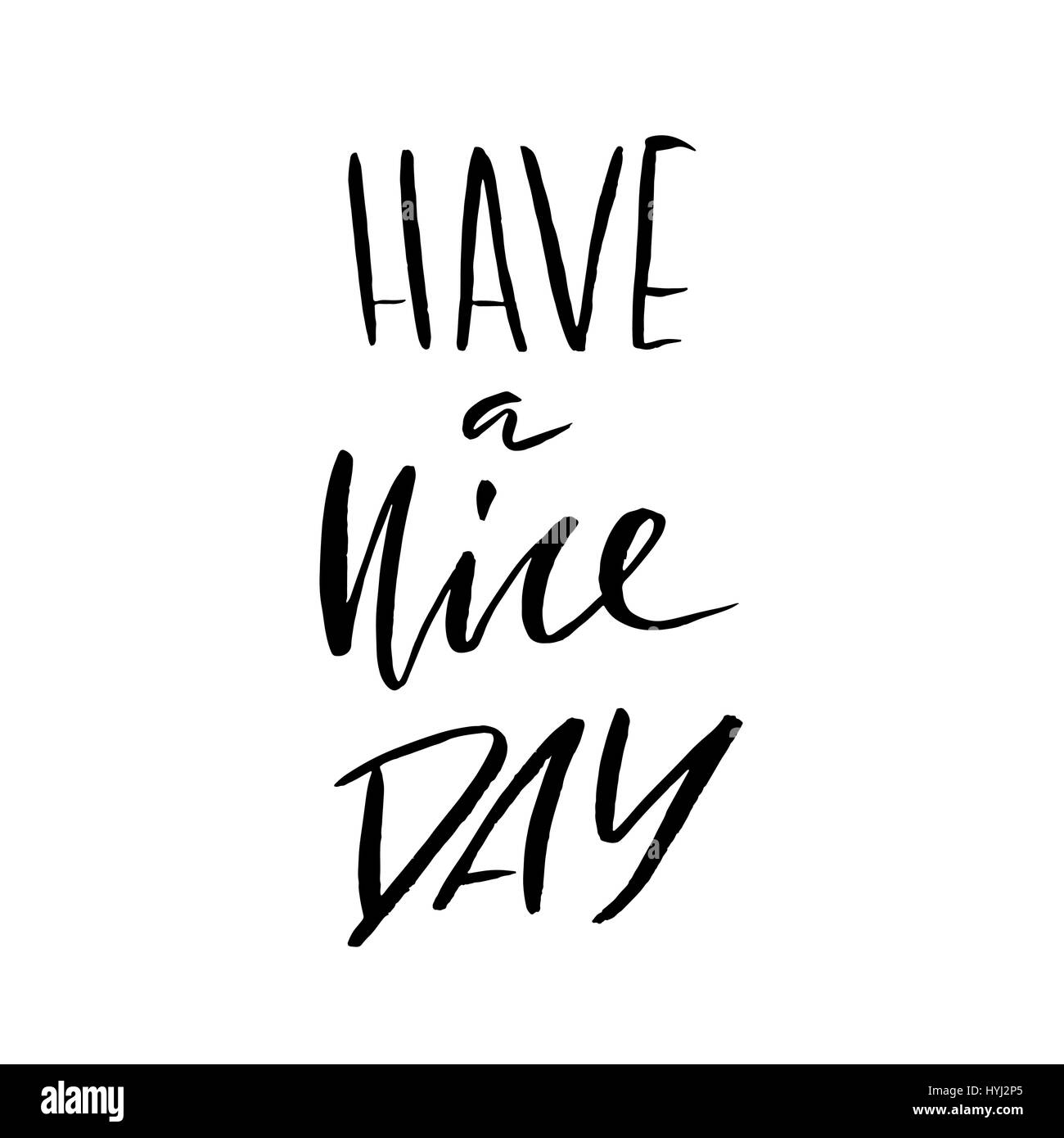 Ich wünsche dir einen schönen Tag. Schriftzug. VektorTypografieDesign