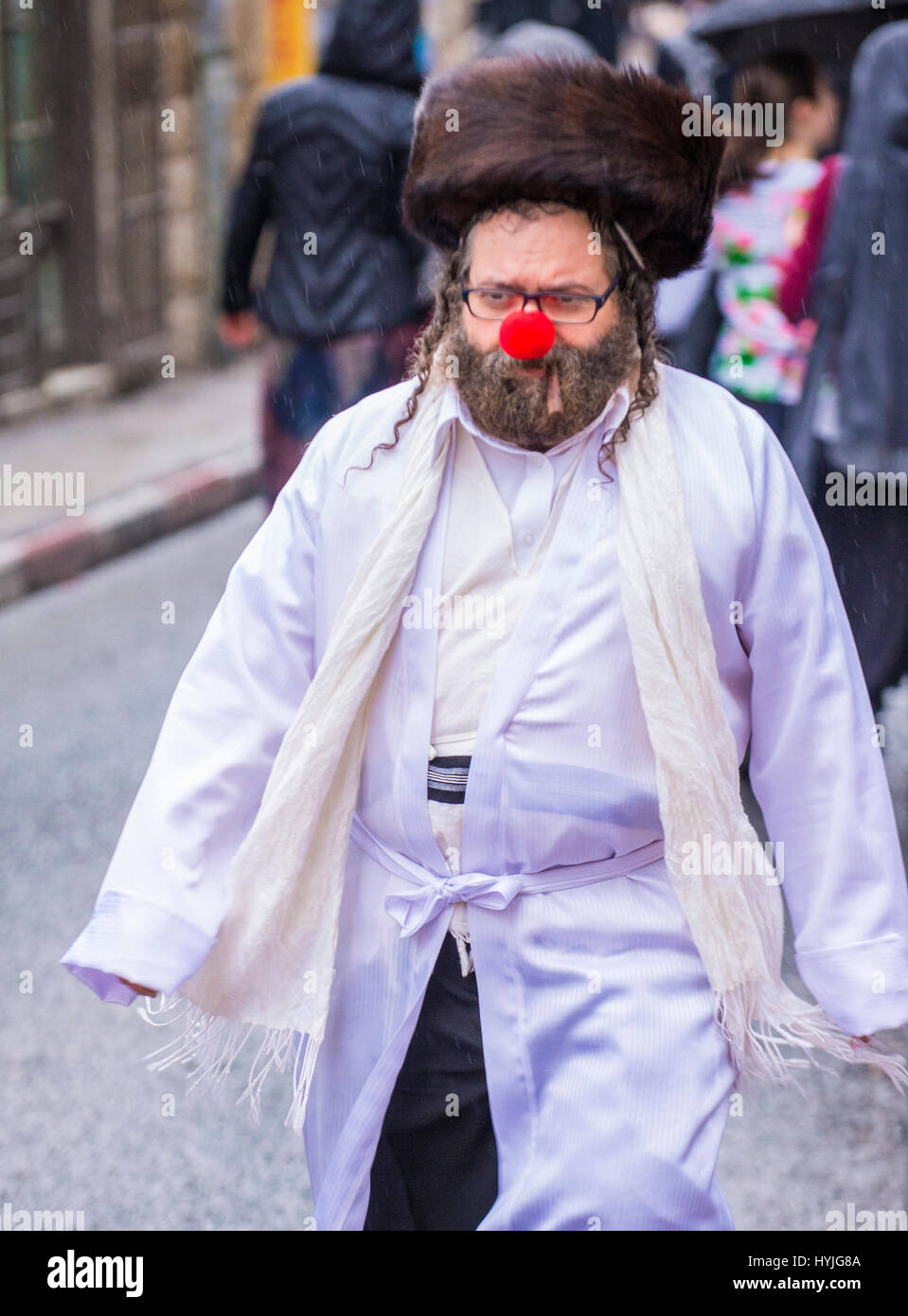 Hasidic jewish holiday celebration Fotos und Bildmaterial in hoher