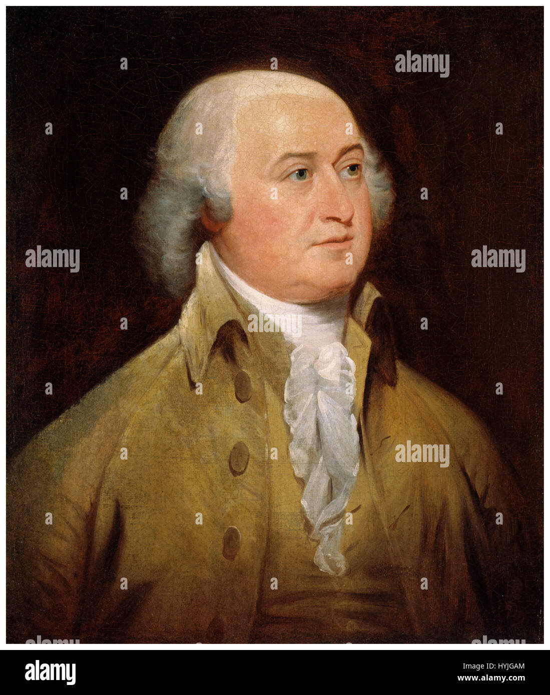 John Adams (30. Oktober 1735 – 4. Juli 1826) war ein US-amerikanischer Jurist, Autor, Staatsmann und Diplomat. Er diente als der zweite Präsident der USA (1797 – 1801), der erste Vizepräsident (1789 – 1797), und als einer der Gründerväter war einer der Führer der amerikanischen Unabhängigkeit von Großbritannien. Stockfoto