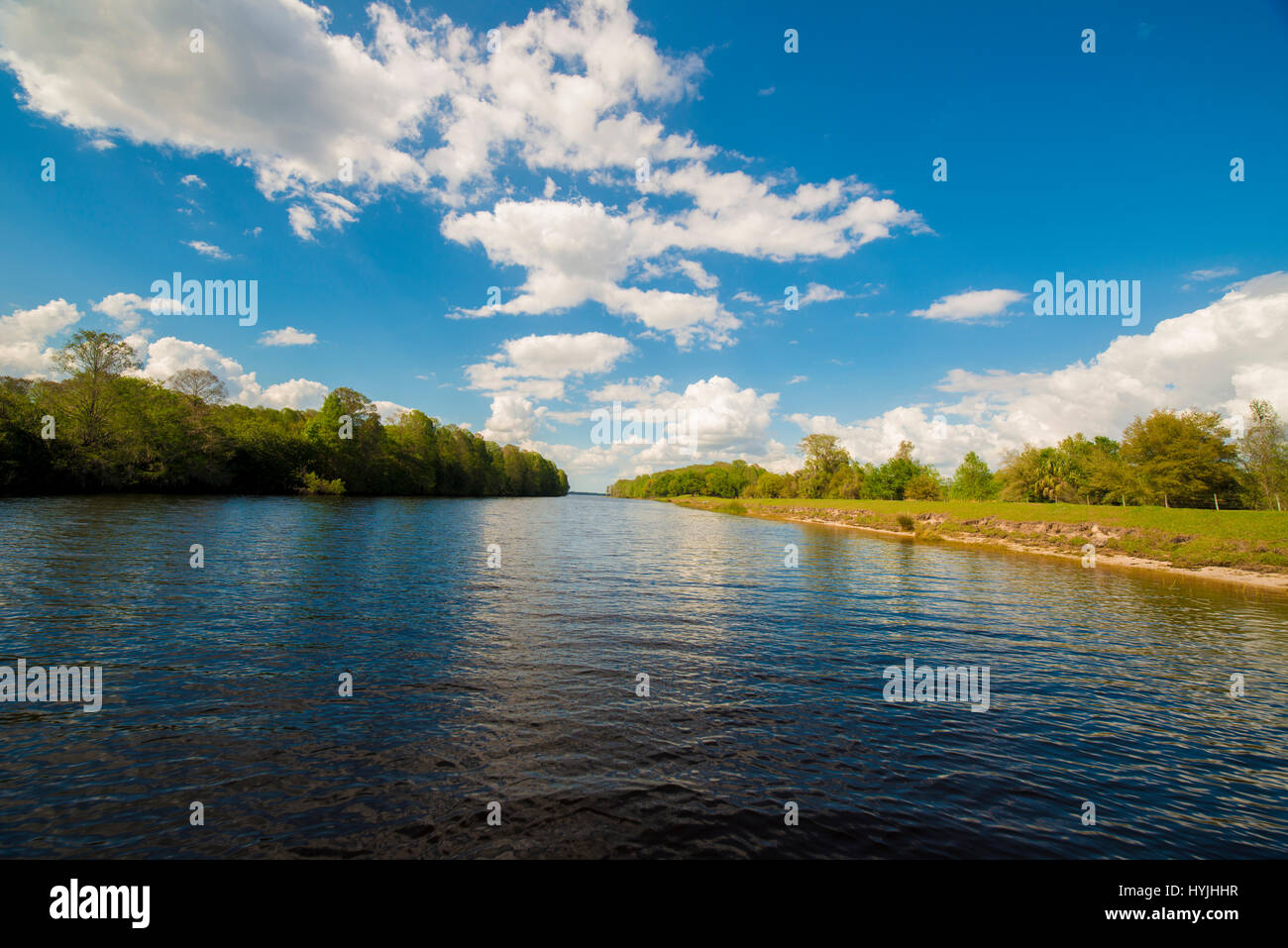 Flüsse verbinden, Seen in Florida Stockfoto