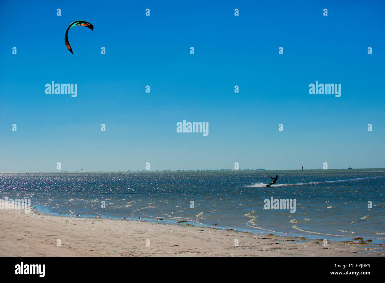 Wind Surfen Stockfoto