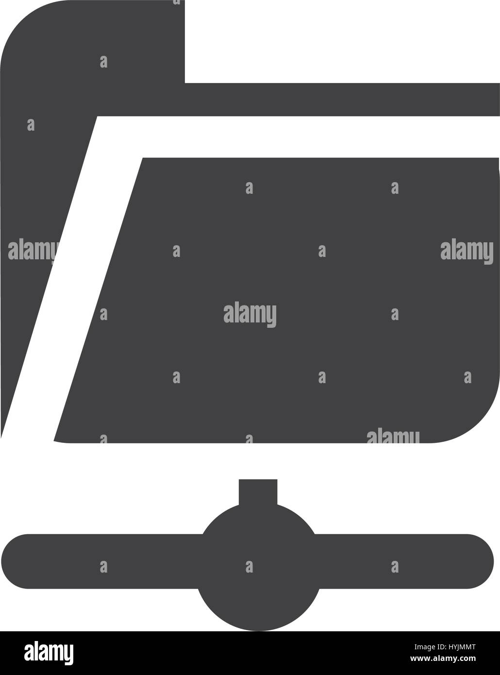 Leere Ordner Icon Vektor Stock Vektor