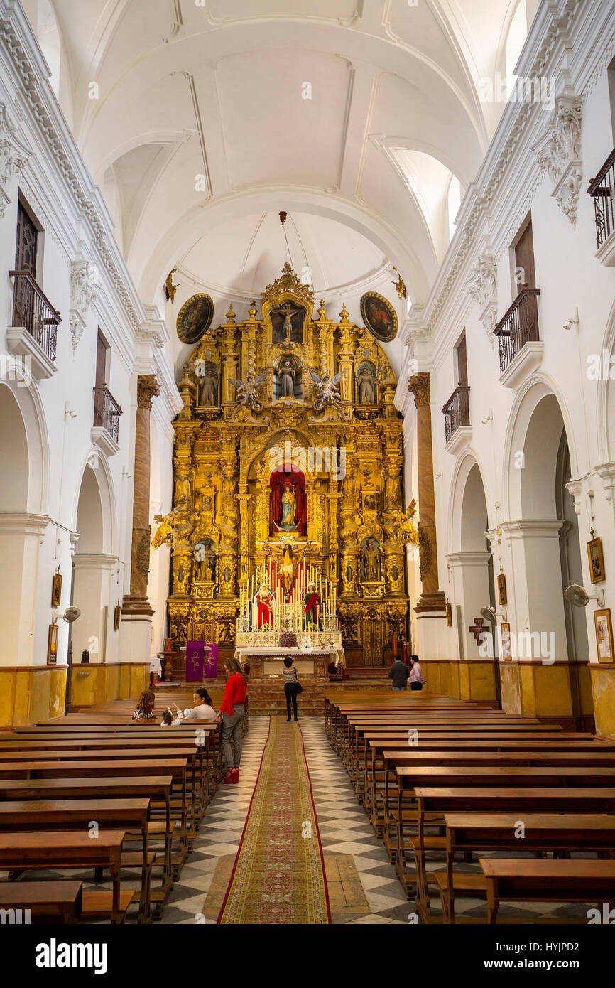 Kirche San Mateo. Jerez De La Frontera, Cadiz Provinz. Andalusien Südspanien, Europa Stockfoto
