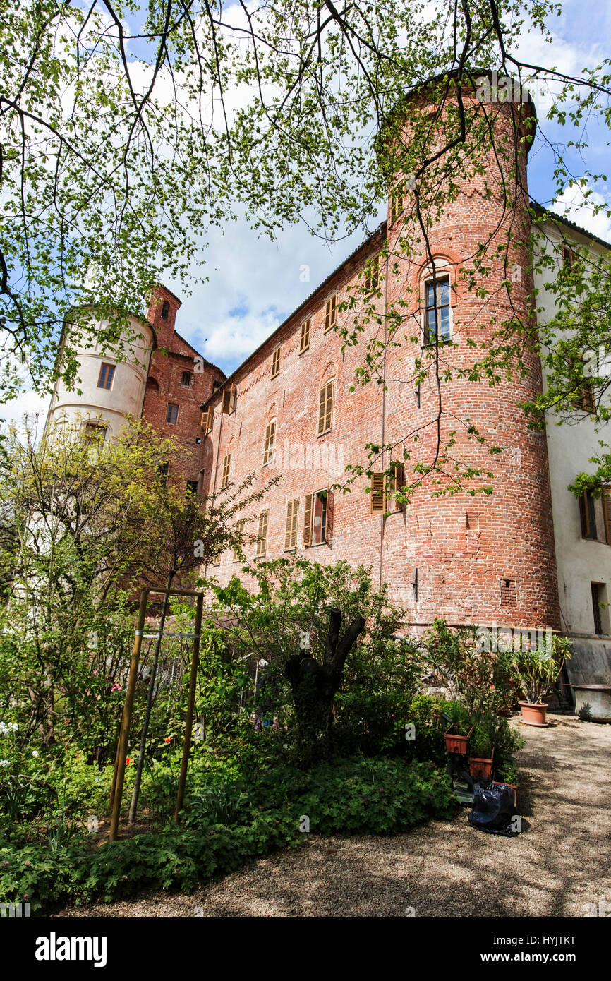 Pralormo Burg, Turin, Piemont, Italien, Europa Stockfoto