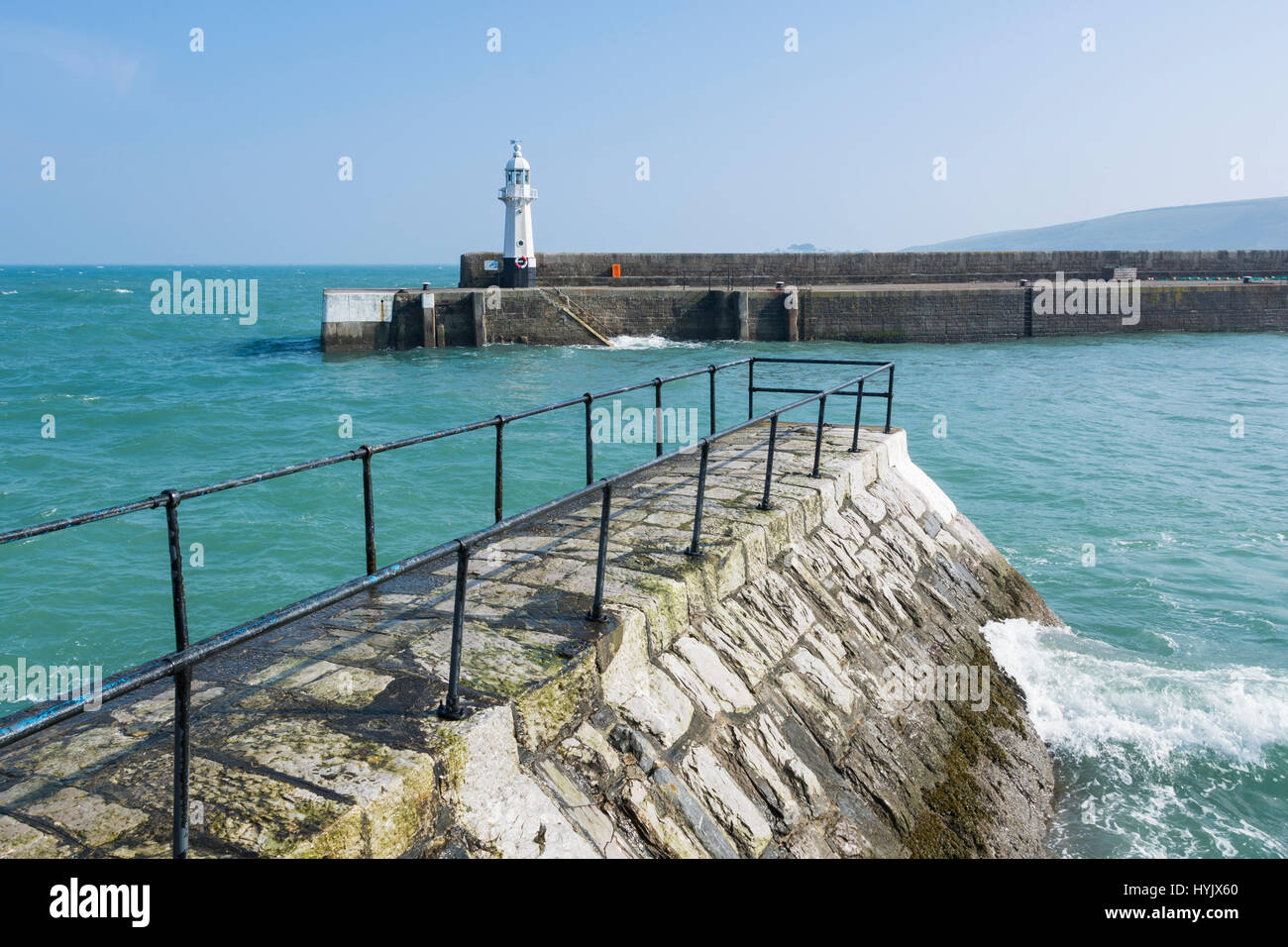 Hafen von der Fischerei Dorf Mevagissey, Cornwall Stockfoto