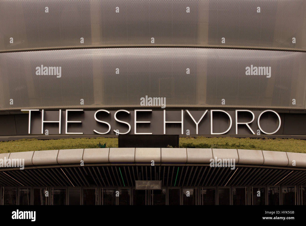 Die SSE Hydro-Eingang-Tag Stockfoto