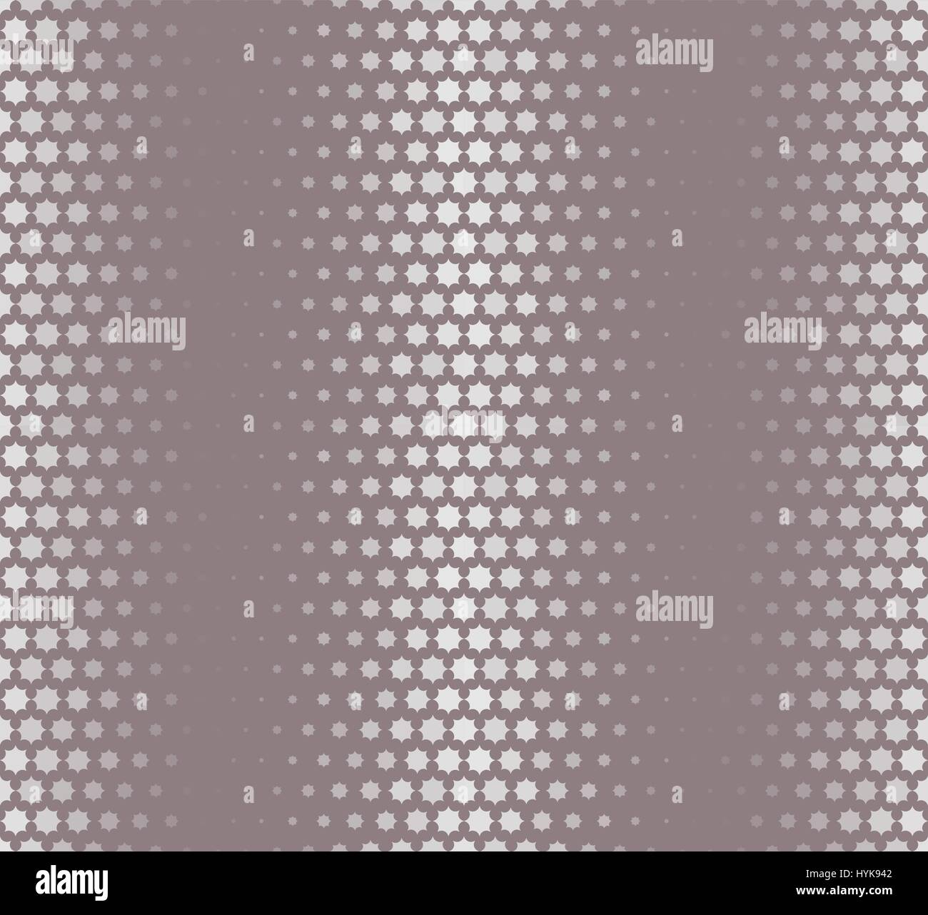 Isolierte abstrakt grau sternförmigen Muster, nahtlose Textur-Vektor-illustration Stock Vektor