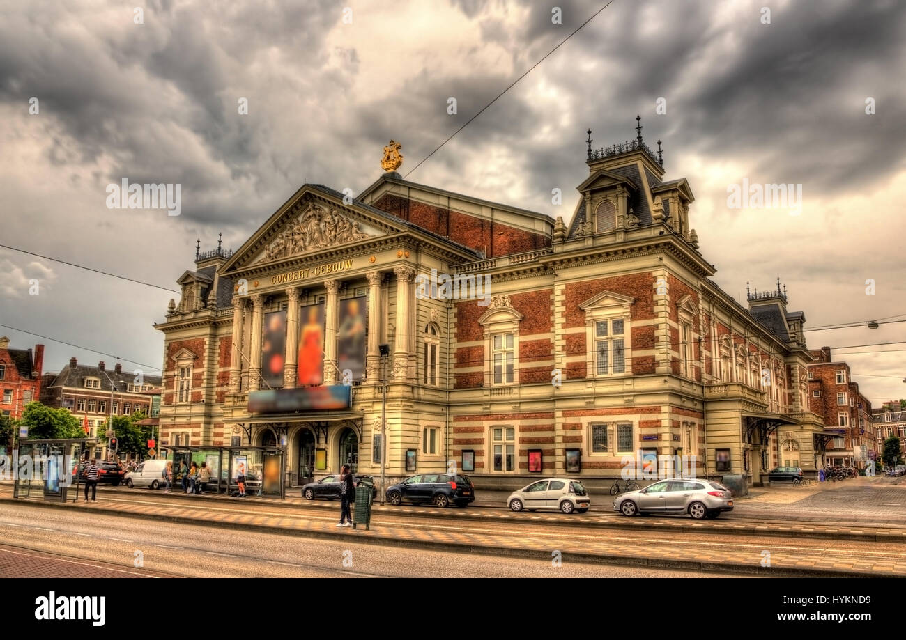 Königliche Concertgebouw, eine Konzerthalle in Amsterdam Stockfoto