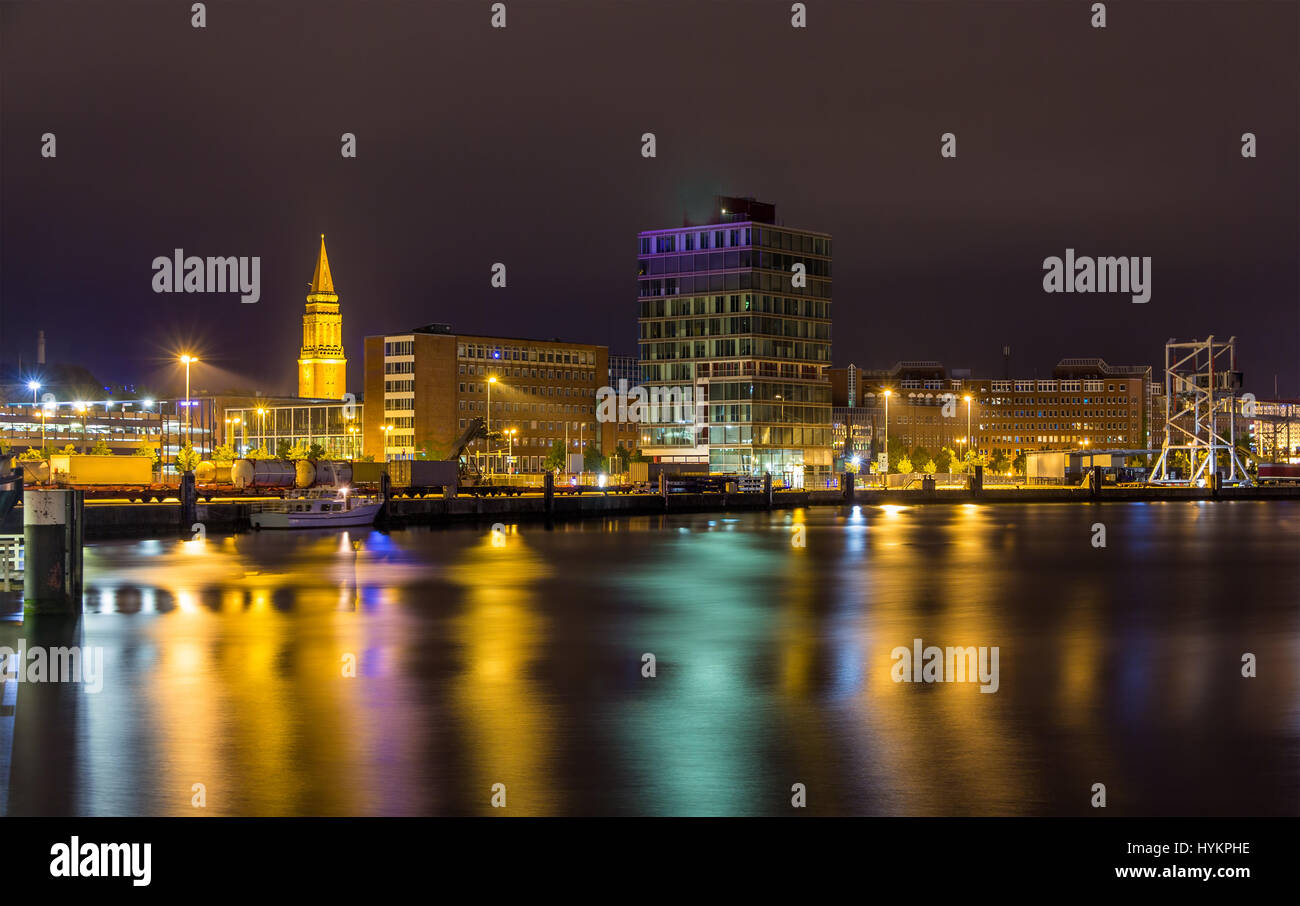 Ansicht der Seehafen Kiel - Deutschland, Schleswig-Holstein Stockfoto