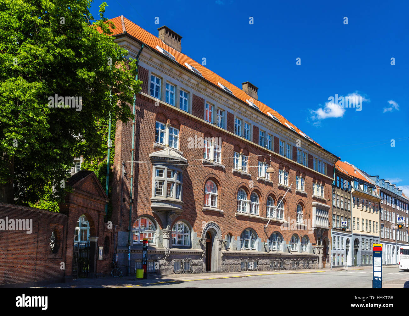 Gebäude in der Innenstadt von Kopenhagen, Dänemark Stockfoto