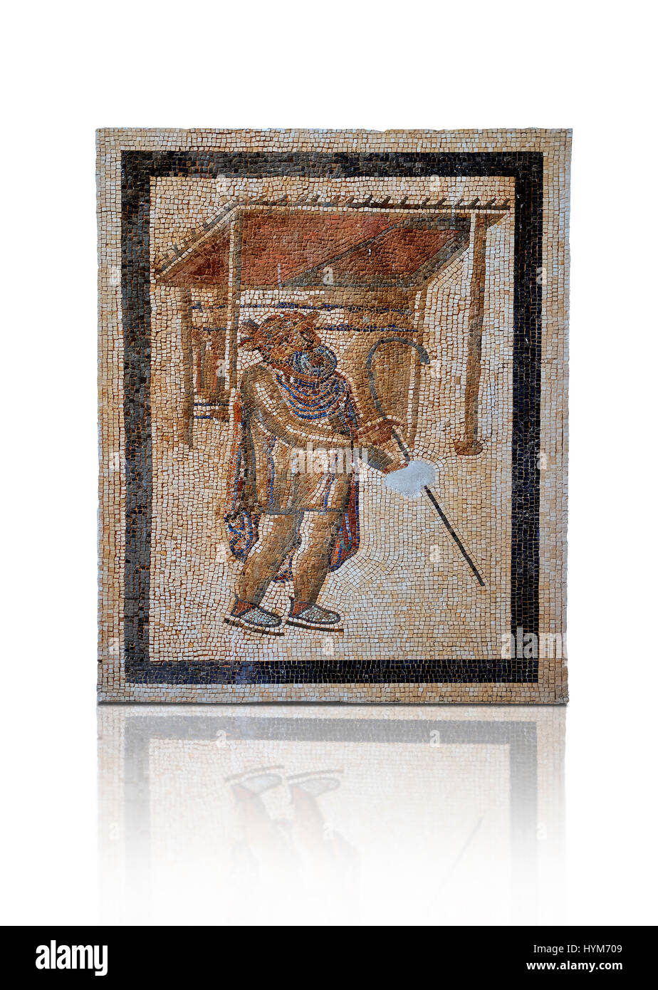 Eine tragische Schauspieler des römischen Theaters. 2.-3. Jahrhundert Roman Mosaic von der Alcazar von Cordoba, Spanien Stockfoto
