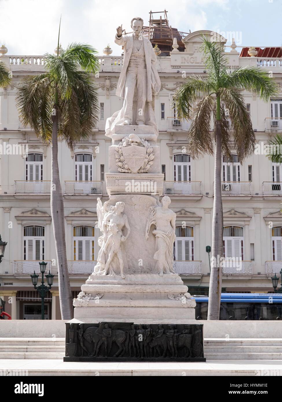 Jose Marti Denkmal, ein nationaler Held von Kuba im Central Park, Havanna, jungen Stockfoto