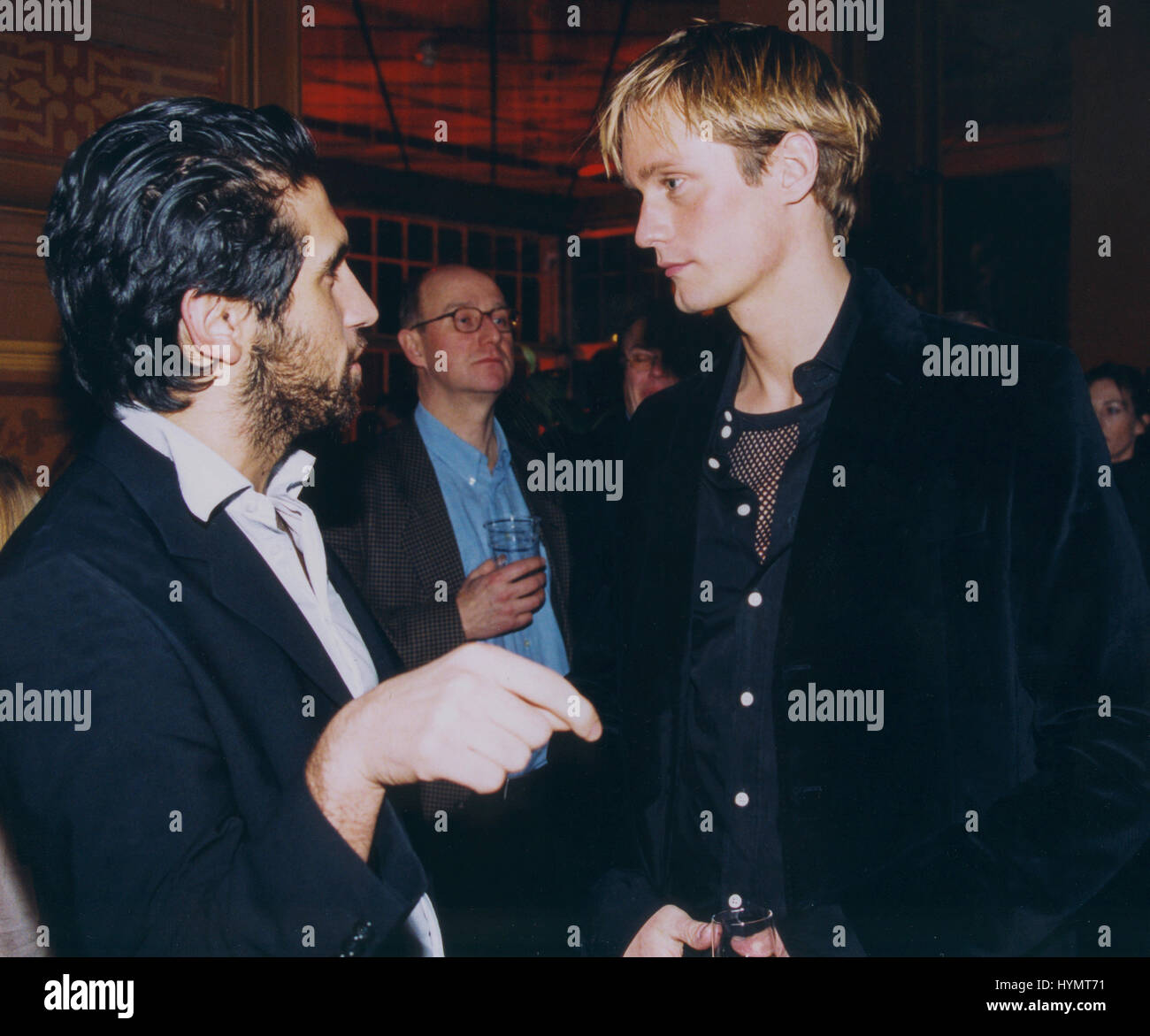 ALEXANDER SKARSGÅRD Schauspieler und Sohn mit dem schwedischen Schauspieler Stellan Skarsgård 2008 unterhält sich mit Regisseur und Schauspieler Fares Fares Stockfoto