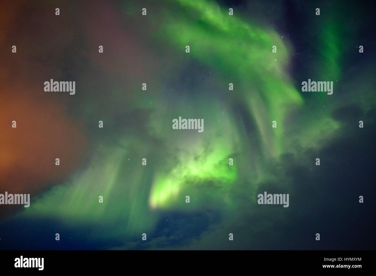 Nordlicht, Aurora Borealis, Island Stockfoto