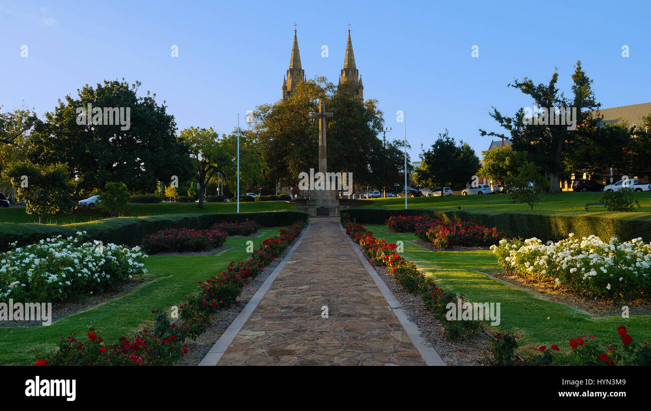 Kreuz des Opfers Memorial Gardens. Stockfoto