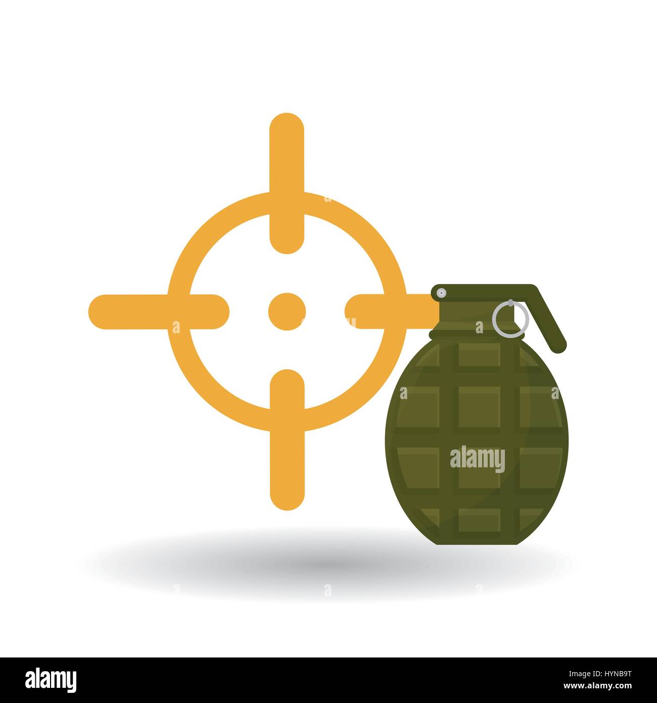 Militärische Symbol Konzept mit Icon-Design, Vektor-Bild 10-Eps-Grafik. Stock Vektor