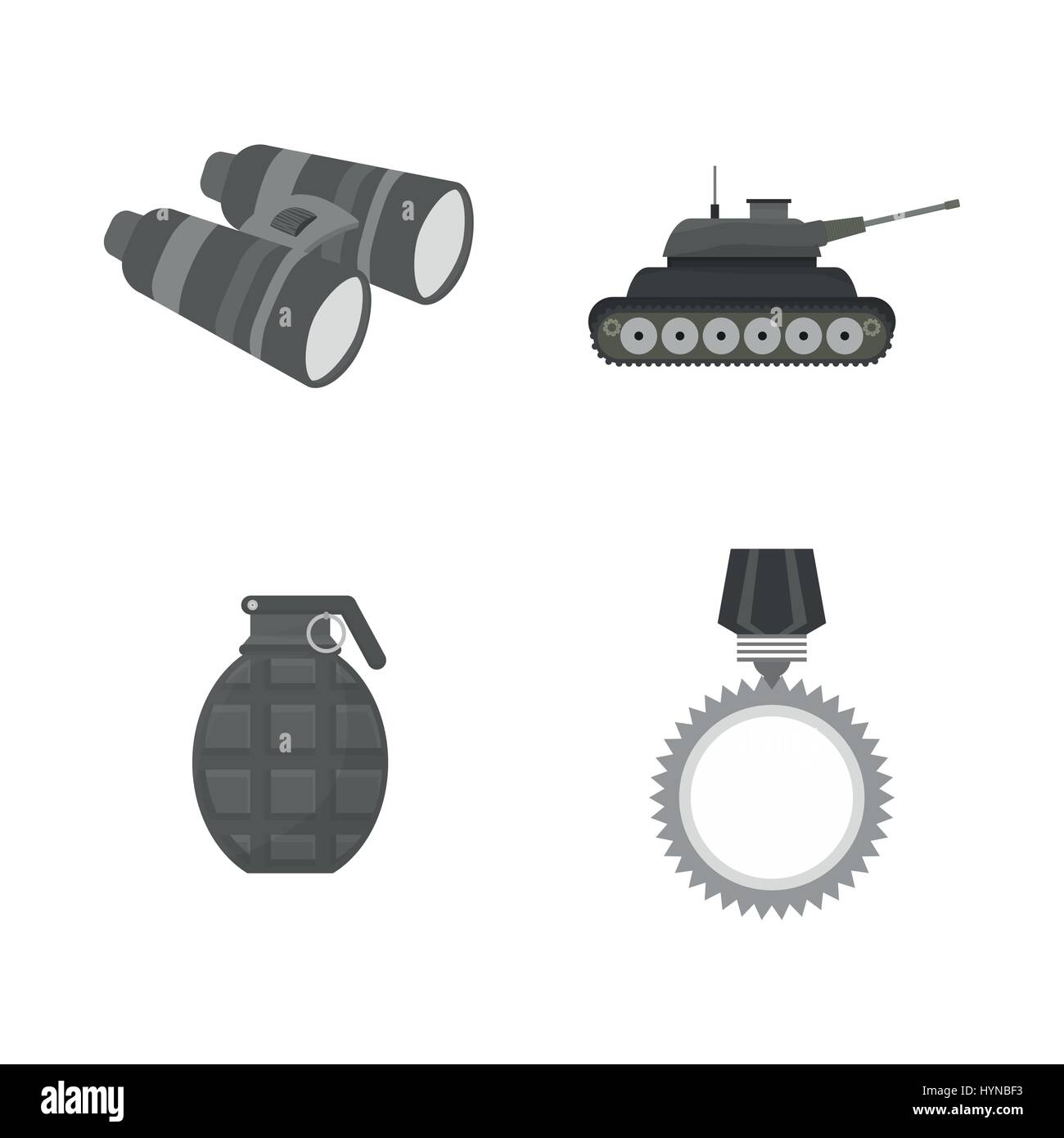 Militärische Symbol Konzept mit Icon-Design, Vektor-Bild 10-Eps-Grafik. Stock Vektor