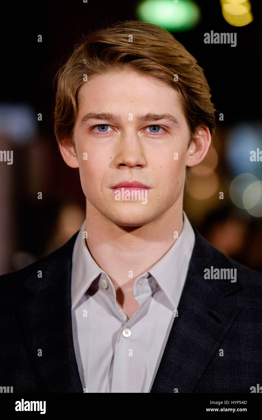 London, UK. 6. April 2017. Die UK-Premiere der Sinn des AN zu beenden auf 04.06.2017 im Picturehouse Central London stattfand. Im Bild: Joe Alwyn. Bild von Julie Edwards Credit: Julie Edwards/Alamy Live-Nachrichten Stockfoto