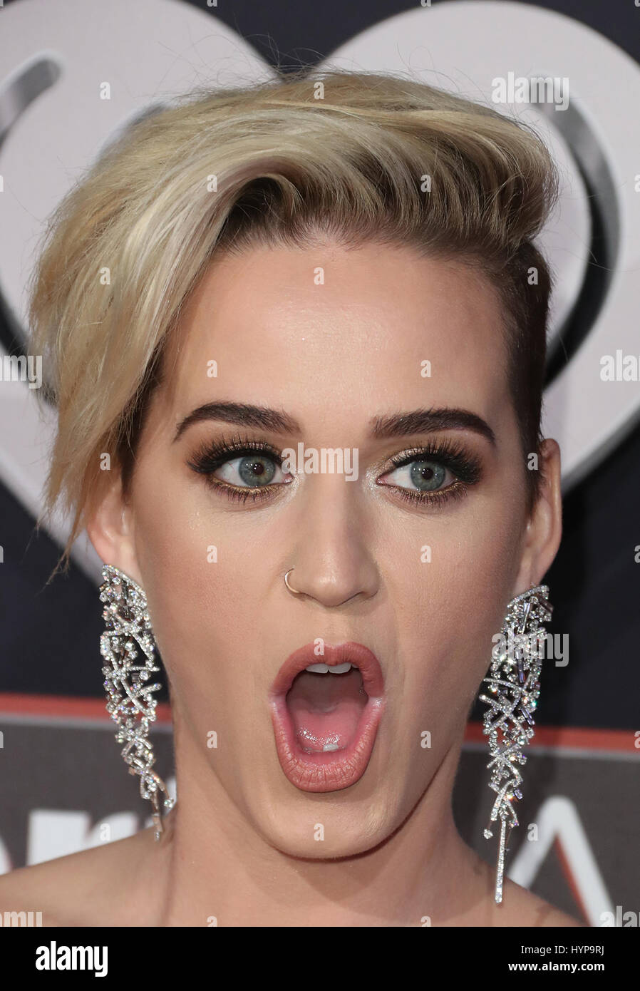 2017 iHeartRadio Music Awards Featuring: Katy Perry Where: Los Angeles, California, Vereinigte Staaten von Amerika bei: 6. März 2017 Stockfoto