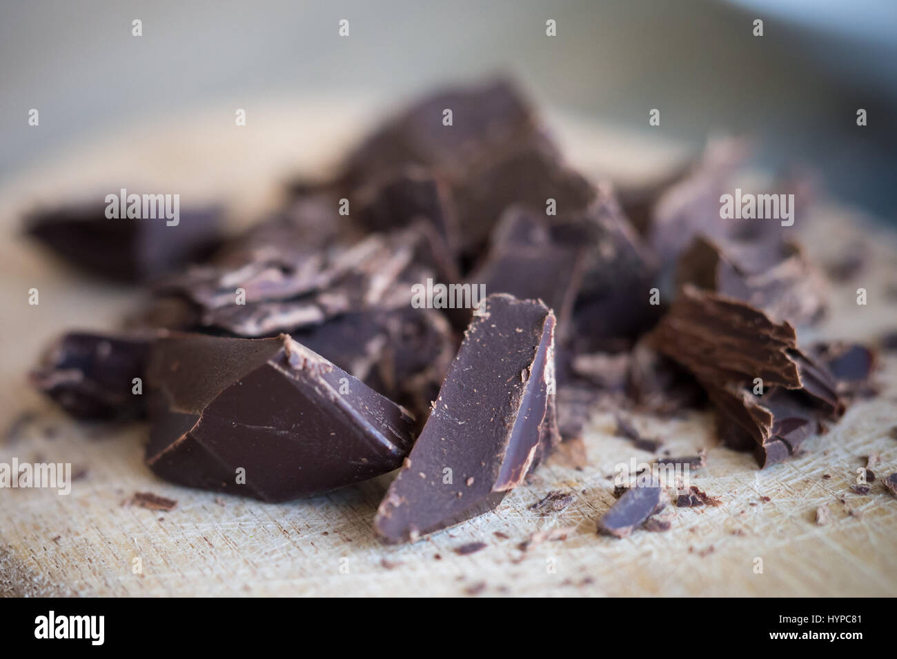 Rohe Schokolade Stockfoto