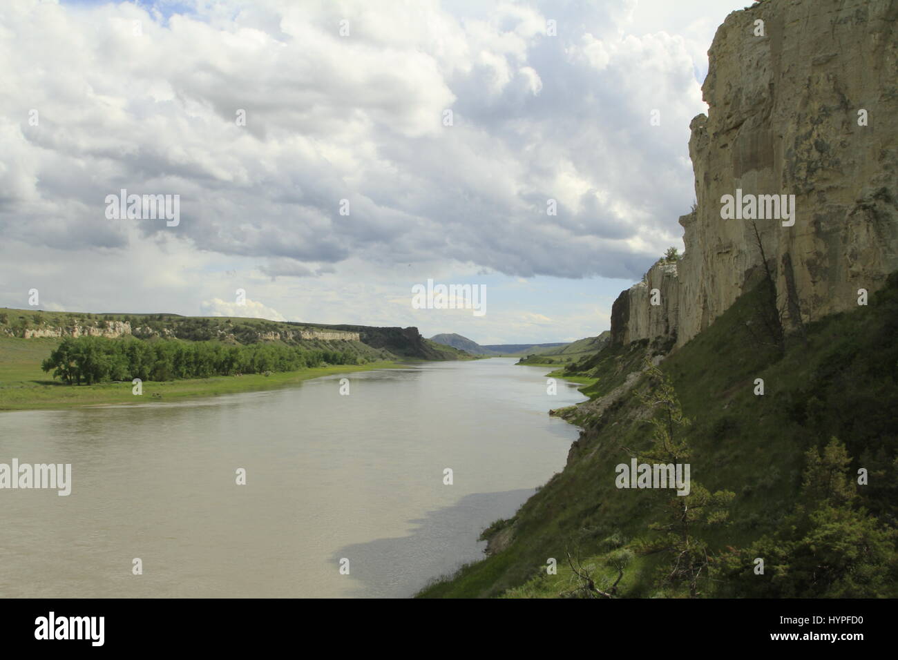 Kreidefelsen Region des Missouri River Breaks National Monument, Montana, USA Stockfoto