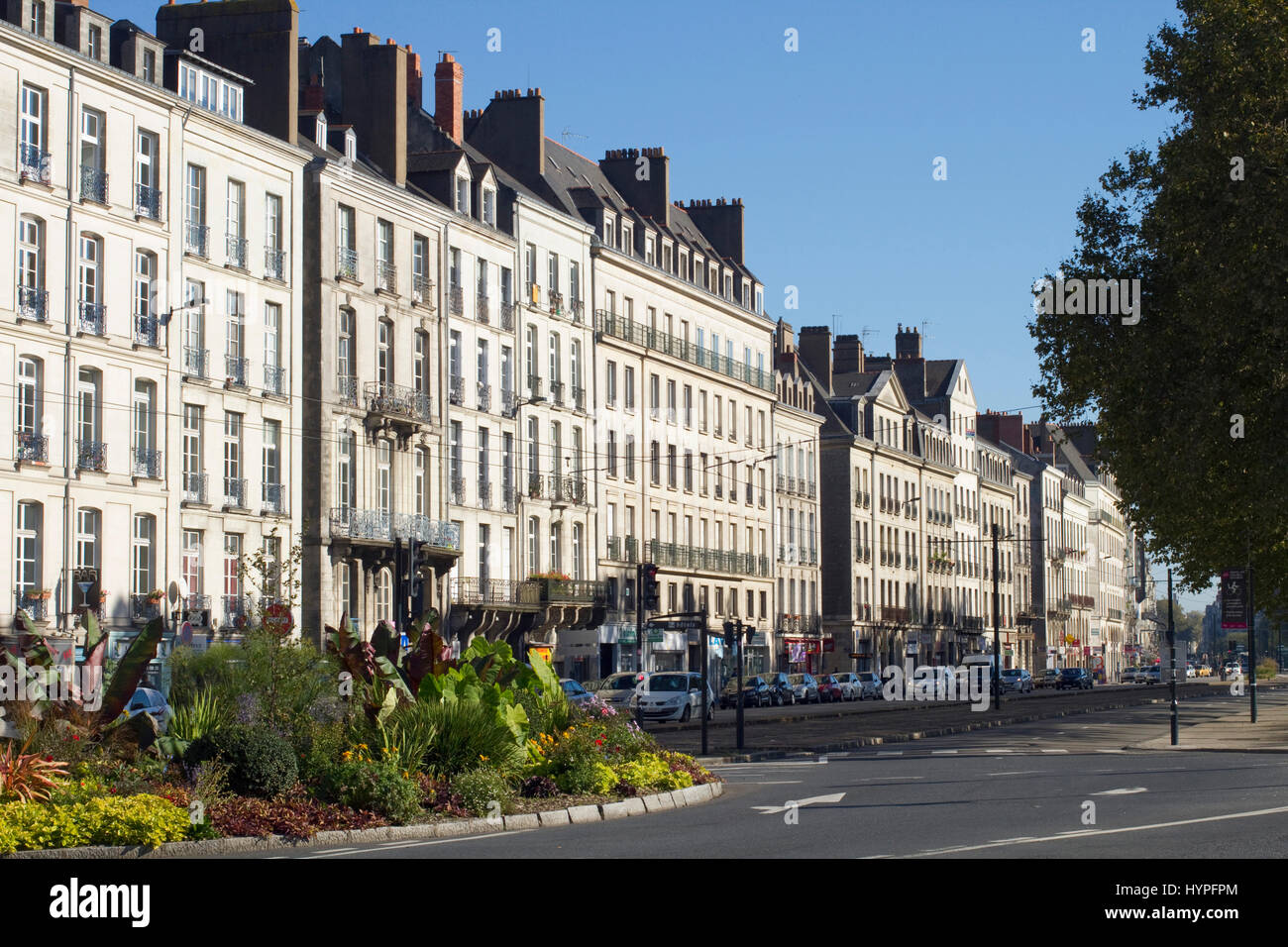Frankreich, North West Frankreich, Nantes, Quai De La Fosse. Stockfoto