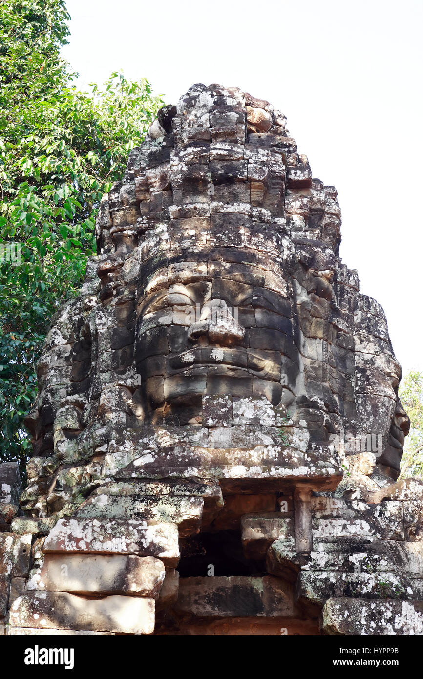 Die Ruinen der Tempel von Angkor Wat in Kambodscha Stockfoto