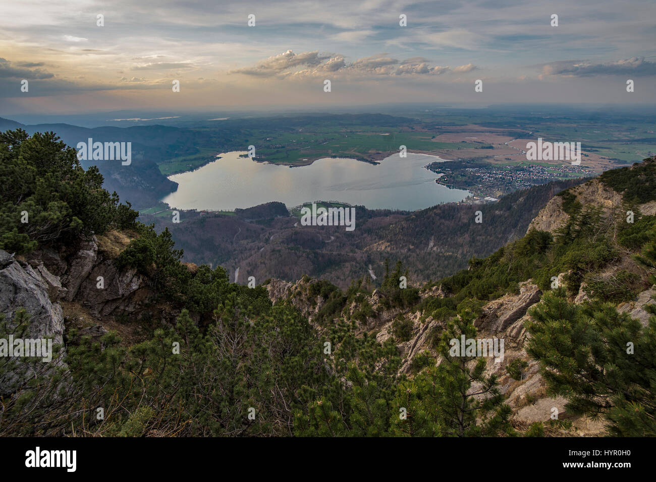 Schönen Bergsee in Bayerische Alpen-Deutschland Stockfoto