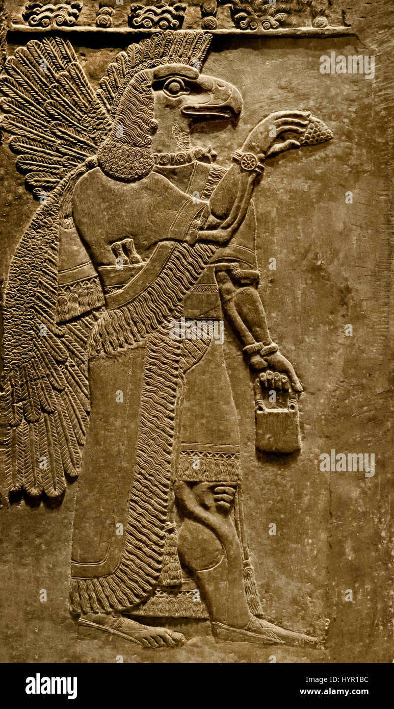Adler Unter Der Leitung Schutzgeist Aus Dem Tempel Ninurta Sumerischen Und Akkadischen Gottes Gesetz Schreiber Landwirtschaft Und Jagd Er Wurde In Babylonien Und Assyrien Und In Lagash Verehrt Koniglichen Palast Von Ashurnasirpal