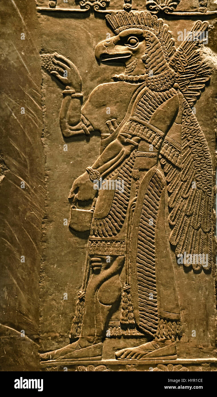 Adler Unter Der Leitung Schutzgeist Aus Dem Tempel Ninurta Sumerischen Und Akkadischen Gottes Gesetz Schreiber Landwirtschaft Und Jagd Er Wurde In Babylonien Und Assyrien Und In Lagash Verehrt Koniglichen Palast Von Ashurnasirpal