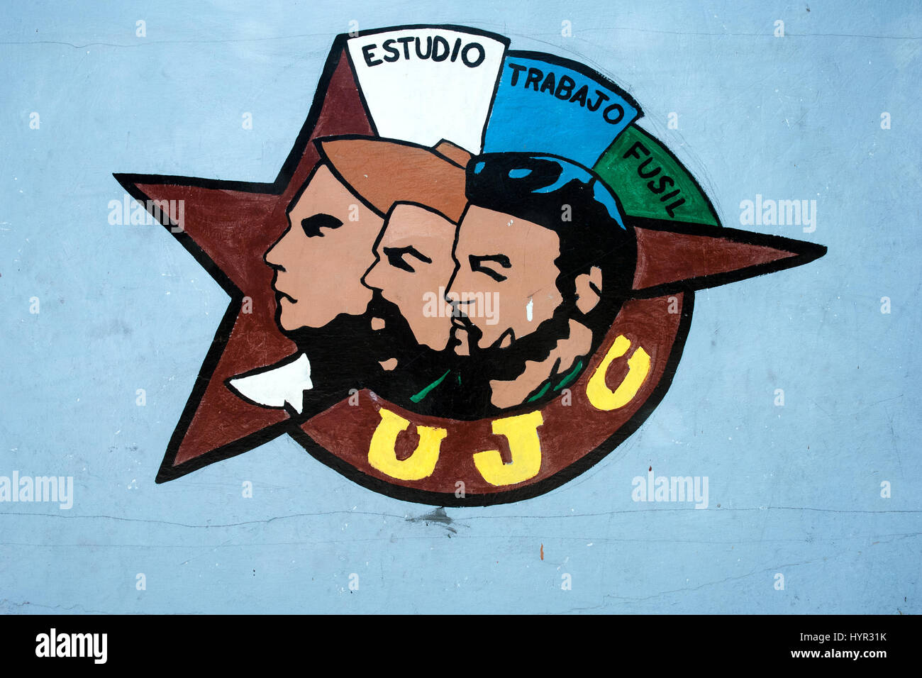 Junge kommunistische Liga, Havanna, Kuba Stockfoto