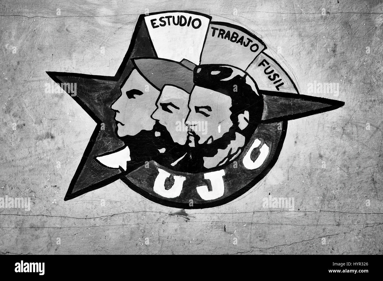 Junge kommunistische Liga, Havanna, Kuba Stockfoto