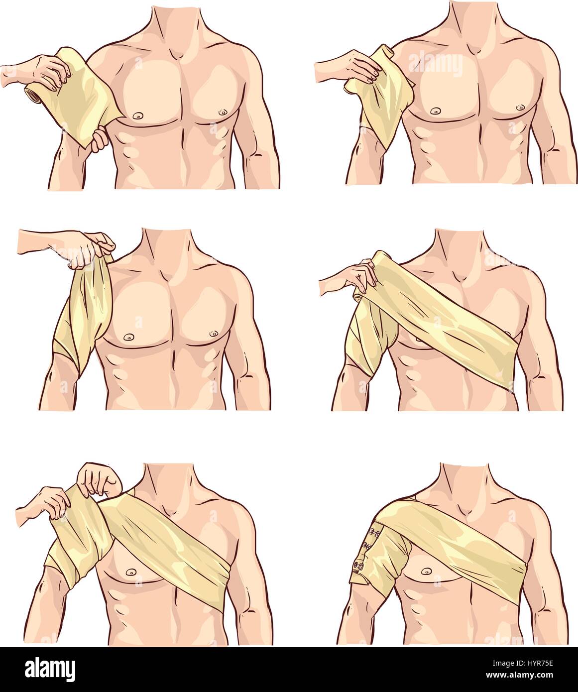 Shoulder bandage Fotos und Bildmaterial in hoher Auflösung Alamy