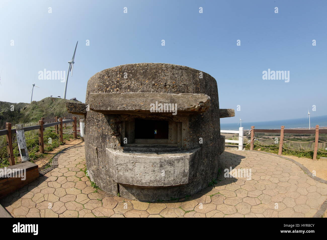 Verlassene bunker Stockfoto
