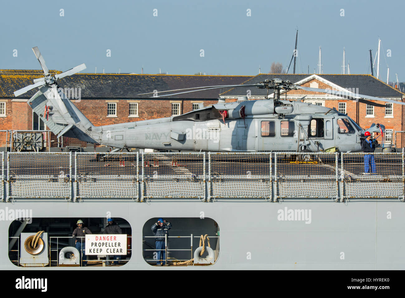 Sikorsky MH-60 s uns Marine Hubschrauber. Stockfoto