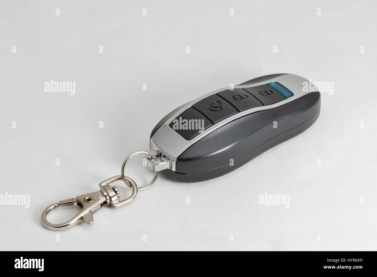 elektronische Hoverboard oder Gyroscooter-Taste auf weißem Hintergrund closeup Stockfoto
