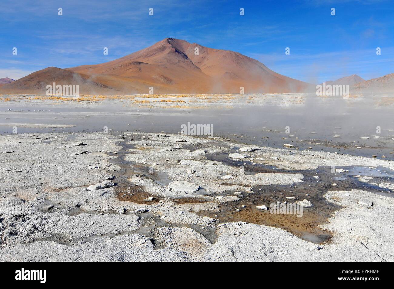 Bolivien, der Atacama-Wüste, heiße Quellen Stockfoto