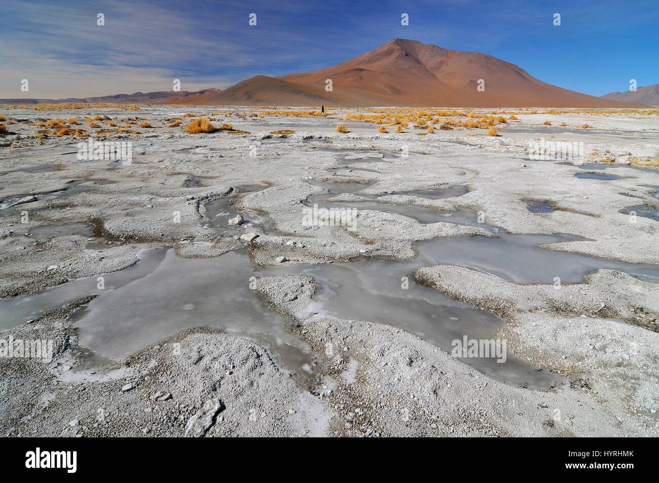 Bolivien, der Atacama-Wüste, heiße Quellen Stockfoto