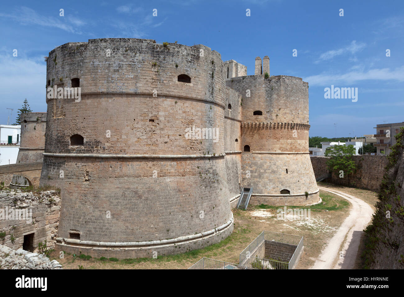 Castello Aragonese, Otranto, Apulien, Apulien, Salento-Halbinsel, Italien Stockfoto