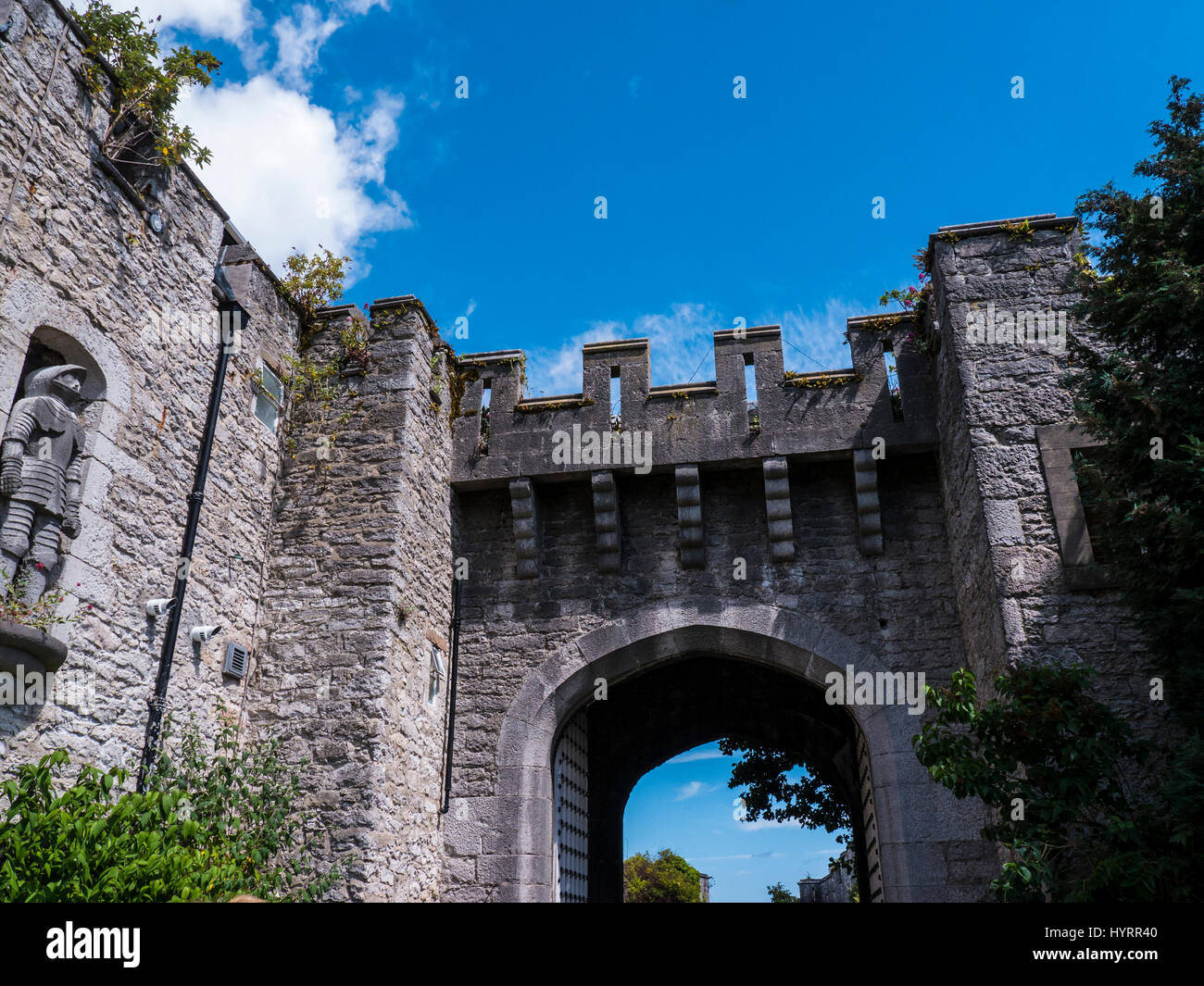 Das schöne Schloss und Gärten von Bodelwyddan Schloss in Nord-Wales Stockfoto